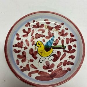 Sambuco Ceramiche d’arte Hand Painted Dish 5.6” Round